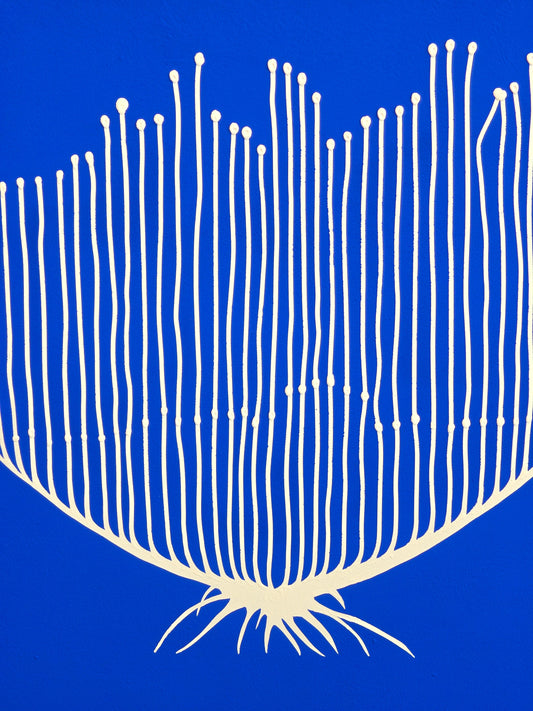 'Deep Sea Heart Sponge #2 (Chondrocladia Lyra)' by Ian Daniel, original Australian artwork – detail
