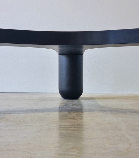 Hippo sculptural timber coffee table by Nathan Day Design – alternate view