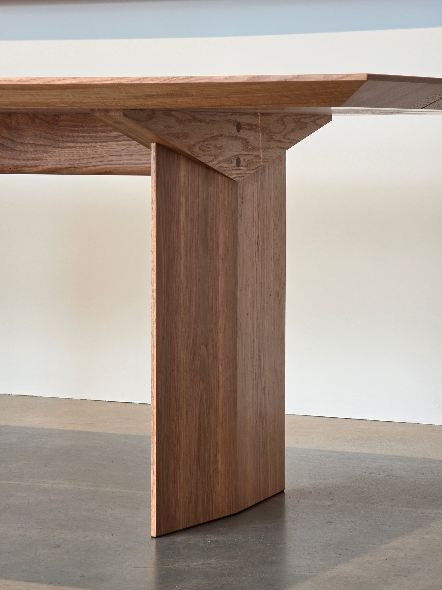 Peak Dining Table bespoke timber dining table by Nathan Day Design