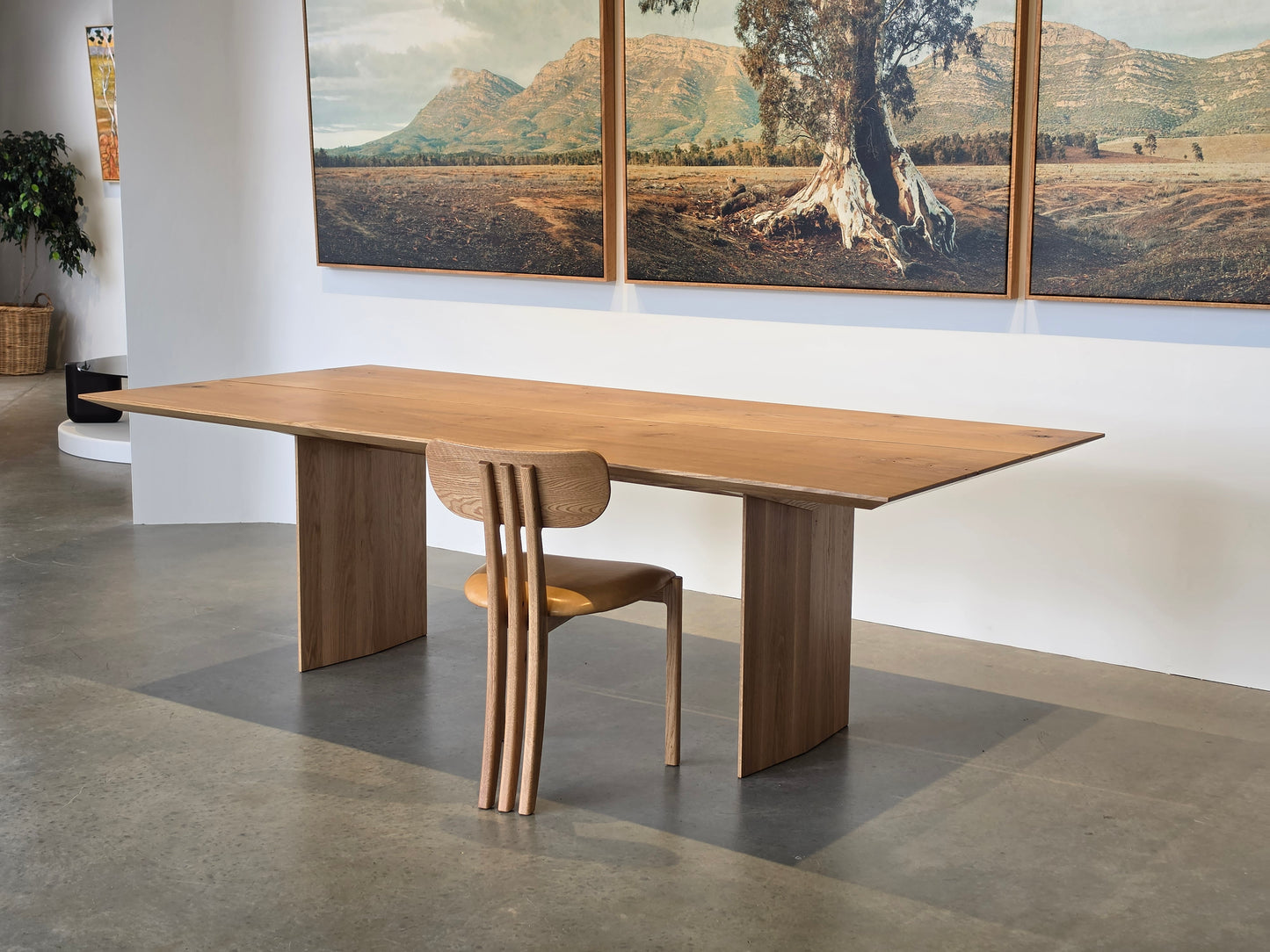 Peak Dining Table bespoke timber dining table by Nathan Day Design – alternate view