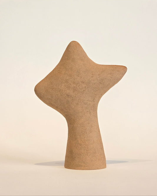 Star ceramic sculpture by Kura Studio, handmade Australian stoneware – alternate view
