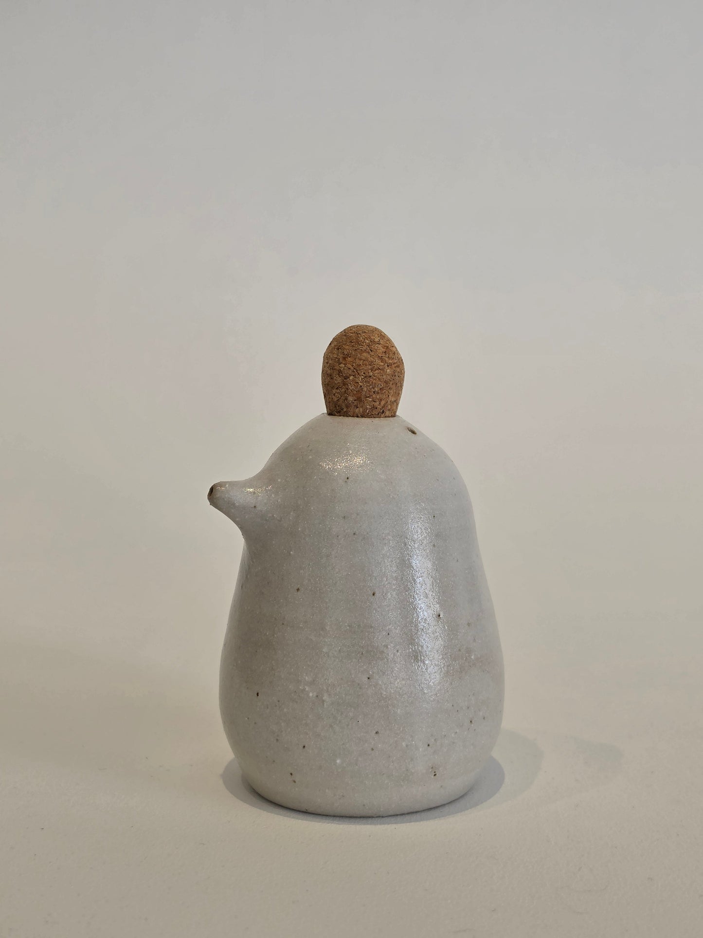 Soy Boy #5 ceramic soy sauce dispenser by Kura Studio, handmade Australian stoneware