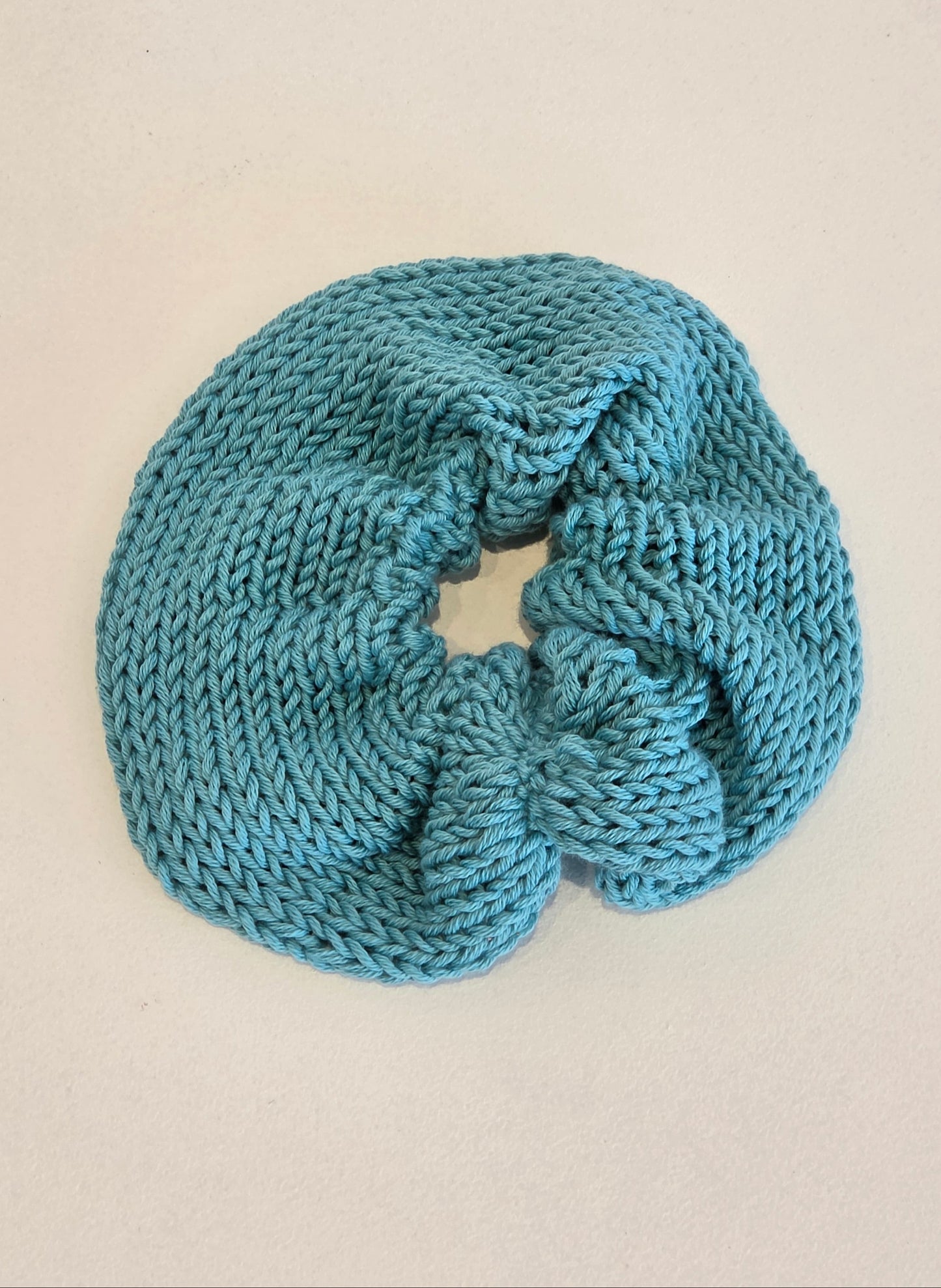 Colourful 100% Italian cotton hair scrunchies, handmade accessories – alternate view