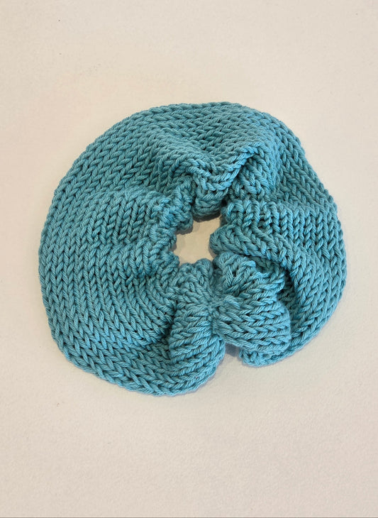 Colourful 100% Italian cotton hair scrunchies, handmade accessories – alternate view