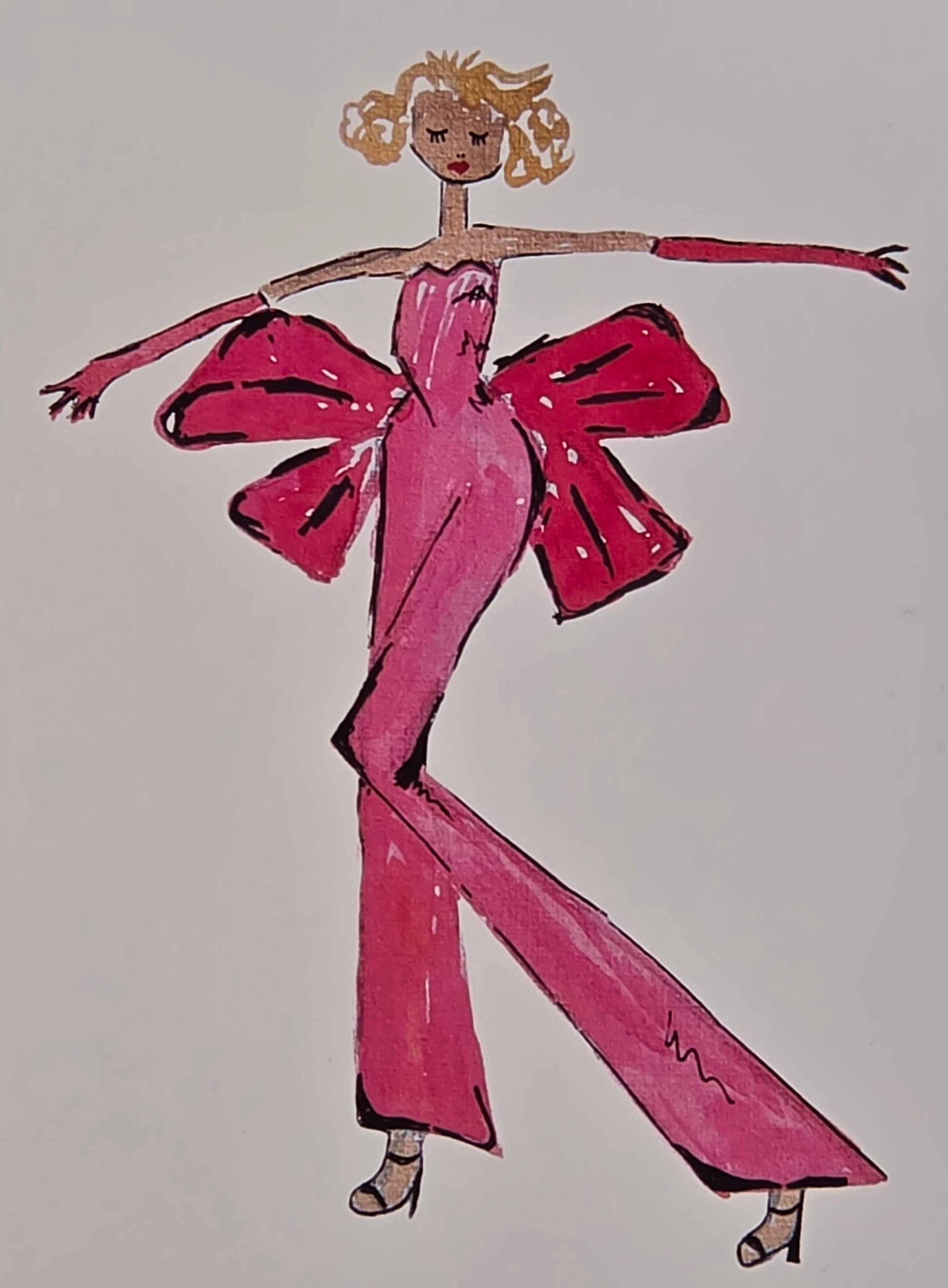 Party Girl by Lolah Day, illustrated art greeting card