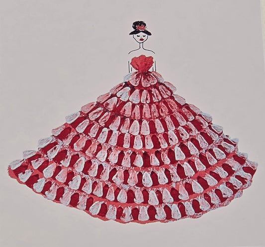 Off To The Ball by Lolah Day, illustrated art greeting card