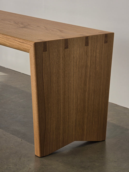Dovetail Bench in French Oak by Nathan Day Design