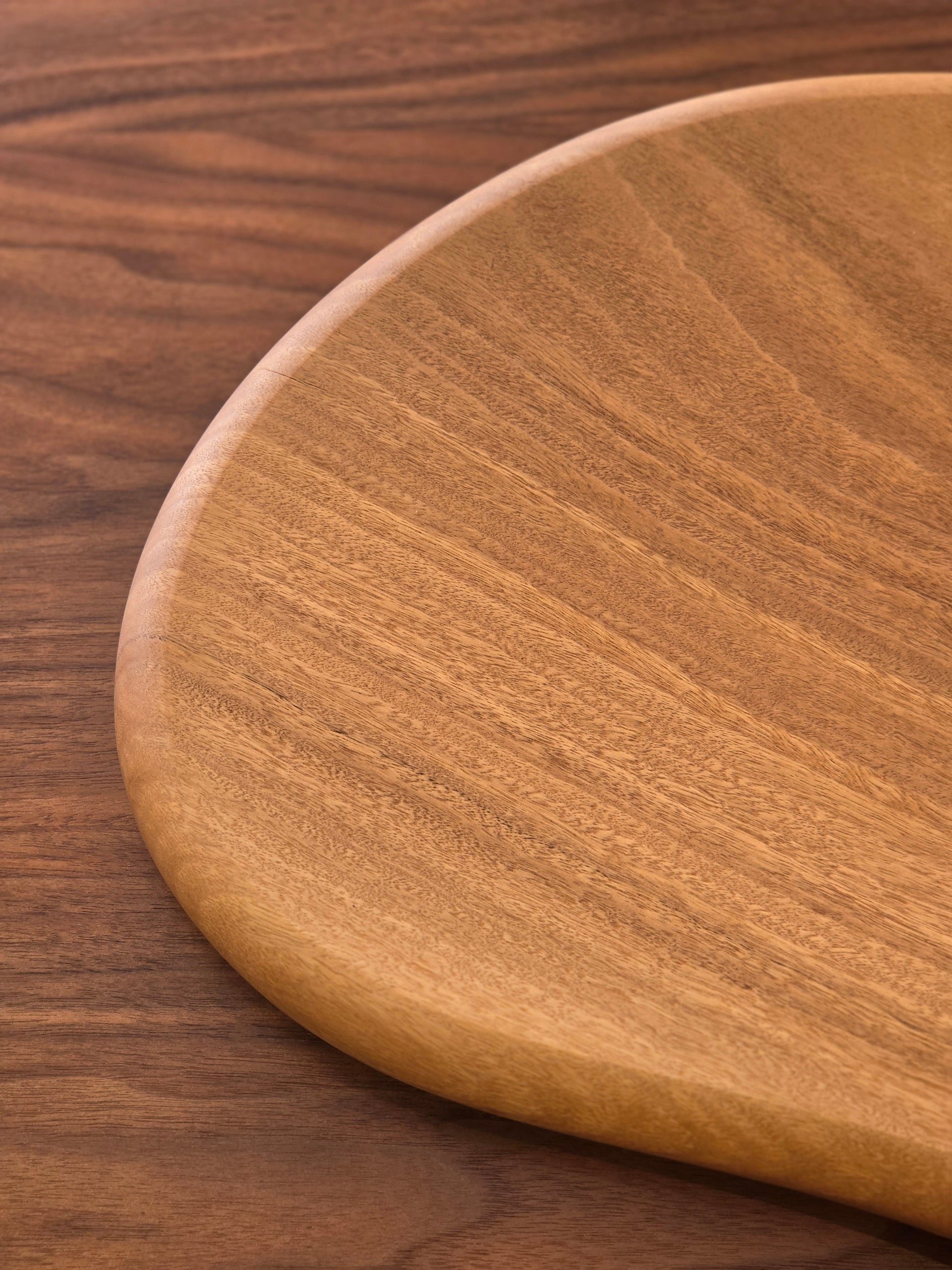 Sculpted Pebble fruit bowl in storm-fallen Tuart by Nathan Day Design
