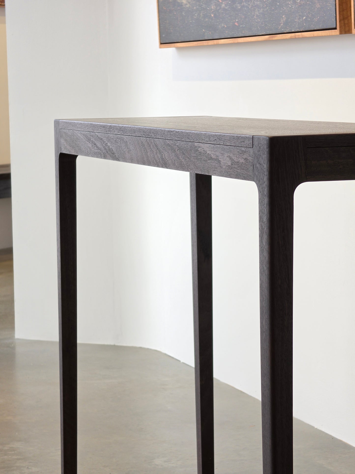 Louis Console table in ebonised Jarrah by Nathan Day Design, designed for Louis Vuitton Perth – view 5