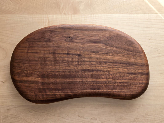 Pebble Board in Walnut by Nathan Day Design, handcrafted organic timber serving board