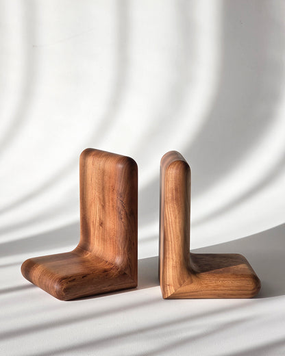 Hippo Book Ends — Elm