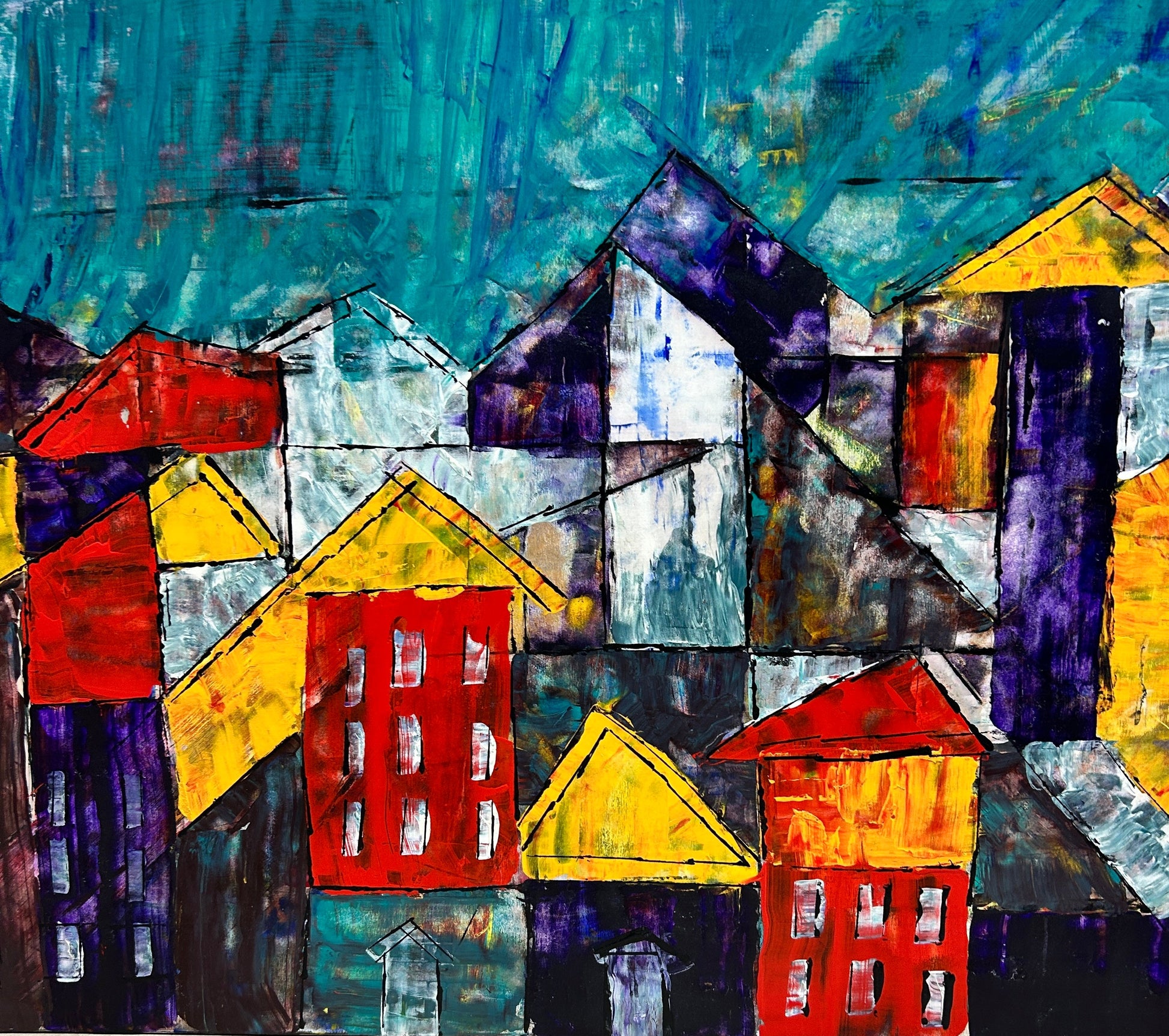 'Suburbia' by Patrick Bloomer, original Australian artwork