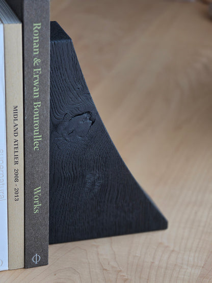 Quindi- (Scorched Oak Book Ends)