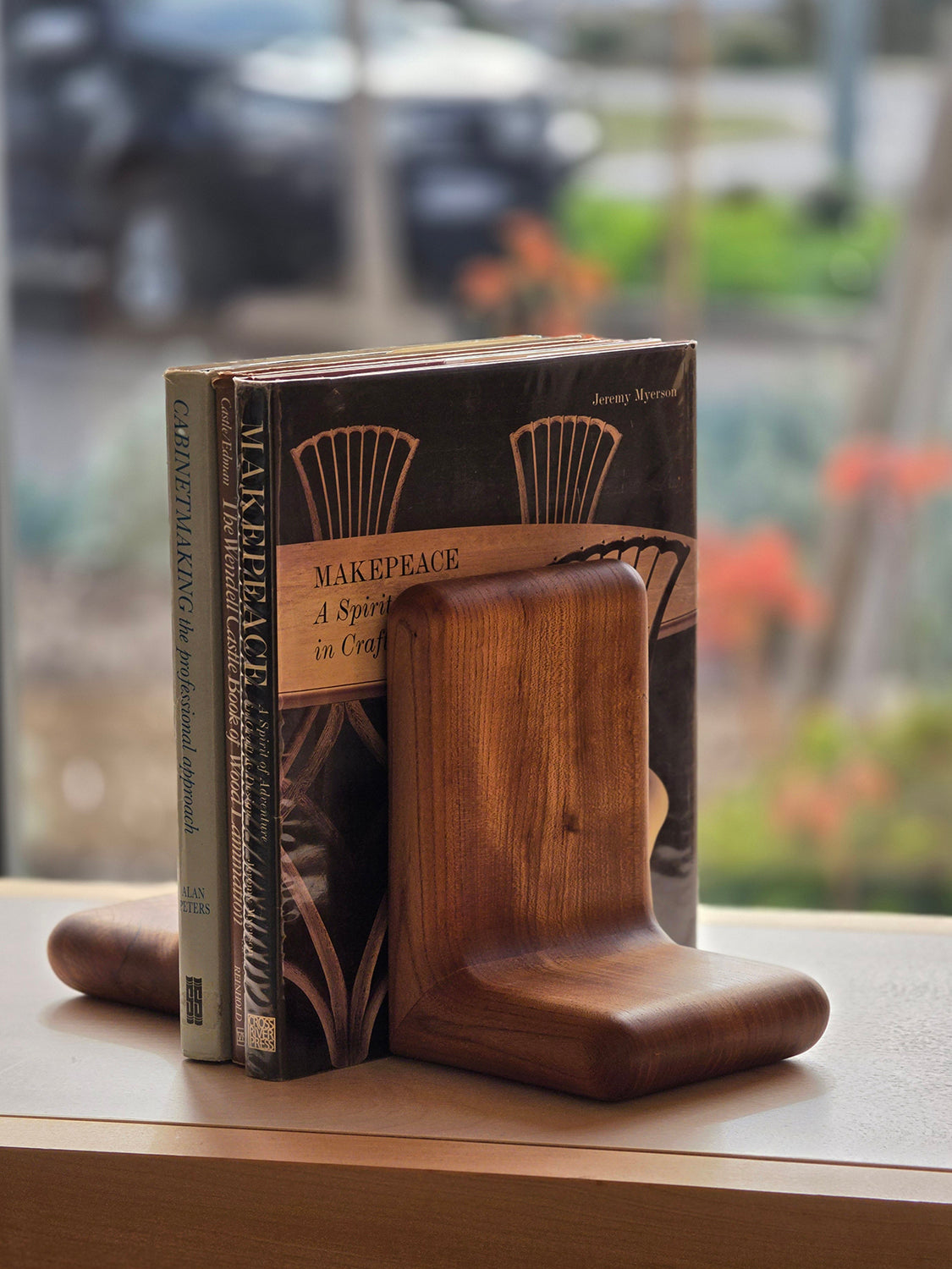 Hippo Book Ends by Nathan Day Design, sculptural timber book ends available in assorted timbers