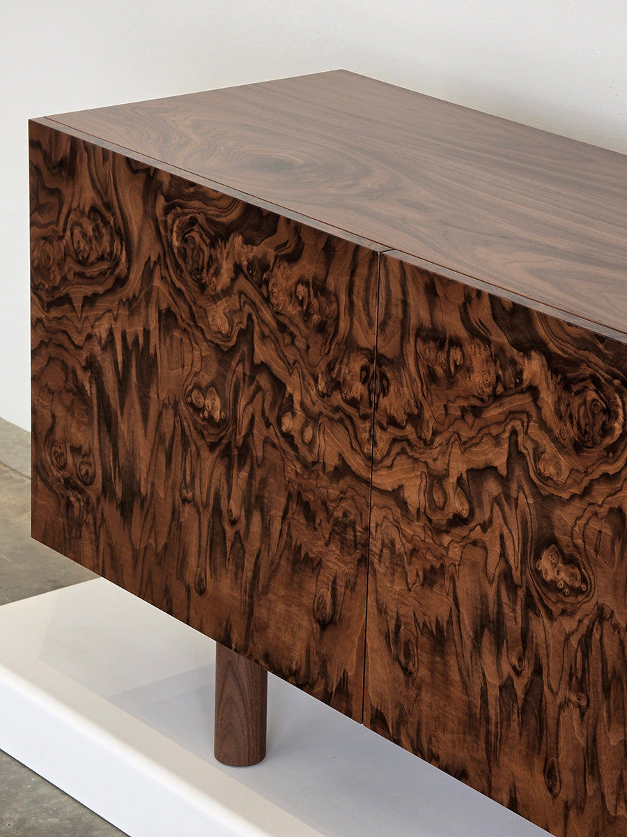 Burr Walnut Credenza