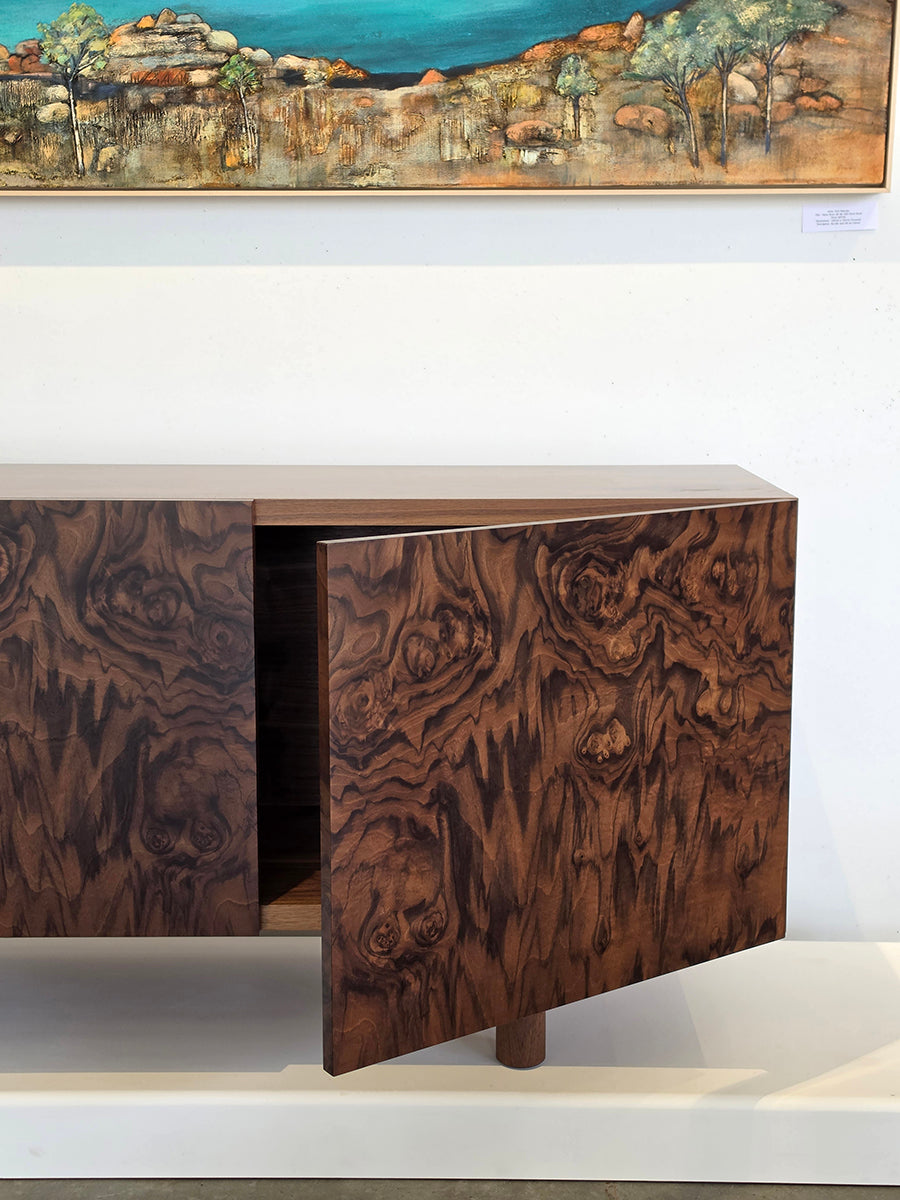 Burr Walnut Credenza