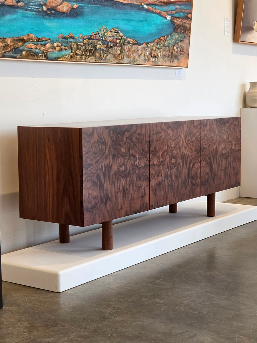 Burr Walnut Credenza