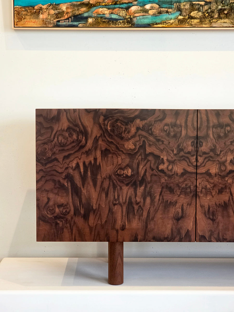 Burr Walnut Credenza