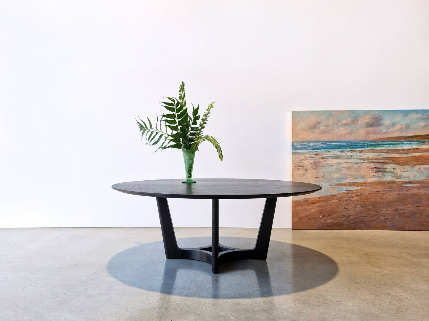 Froxfield Coffee Table in ebonised timber by Nathan Day Design – alternate view